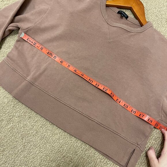Dynamite Cropped Crewneck Sweater Rose Brown - XS - Picture 9 of 10